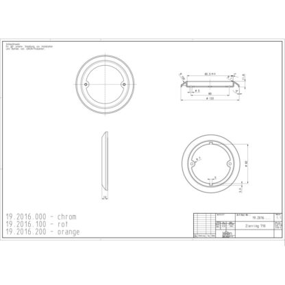 Zierring für Leuchtenserie Heck – Bild 2